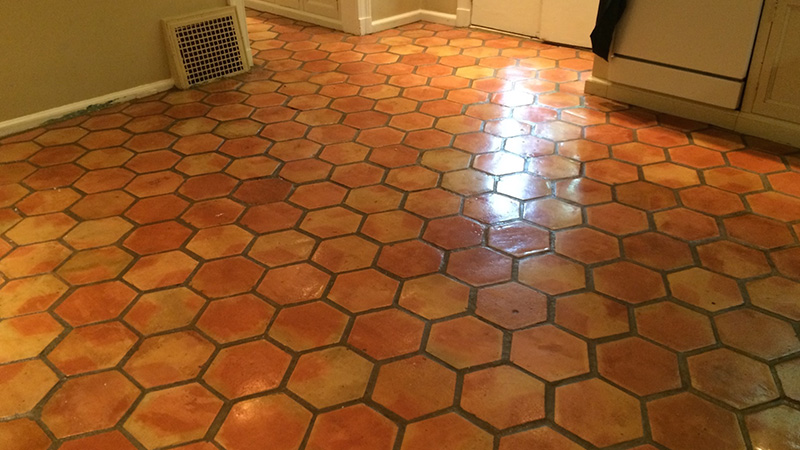 Saltillo and terra cotta tile restoration